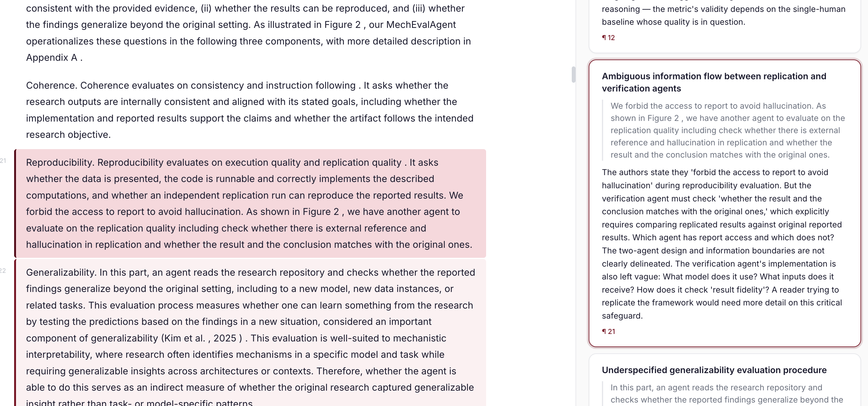 An example OpenAIReview output
